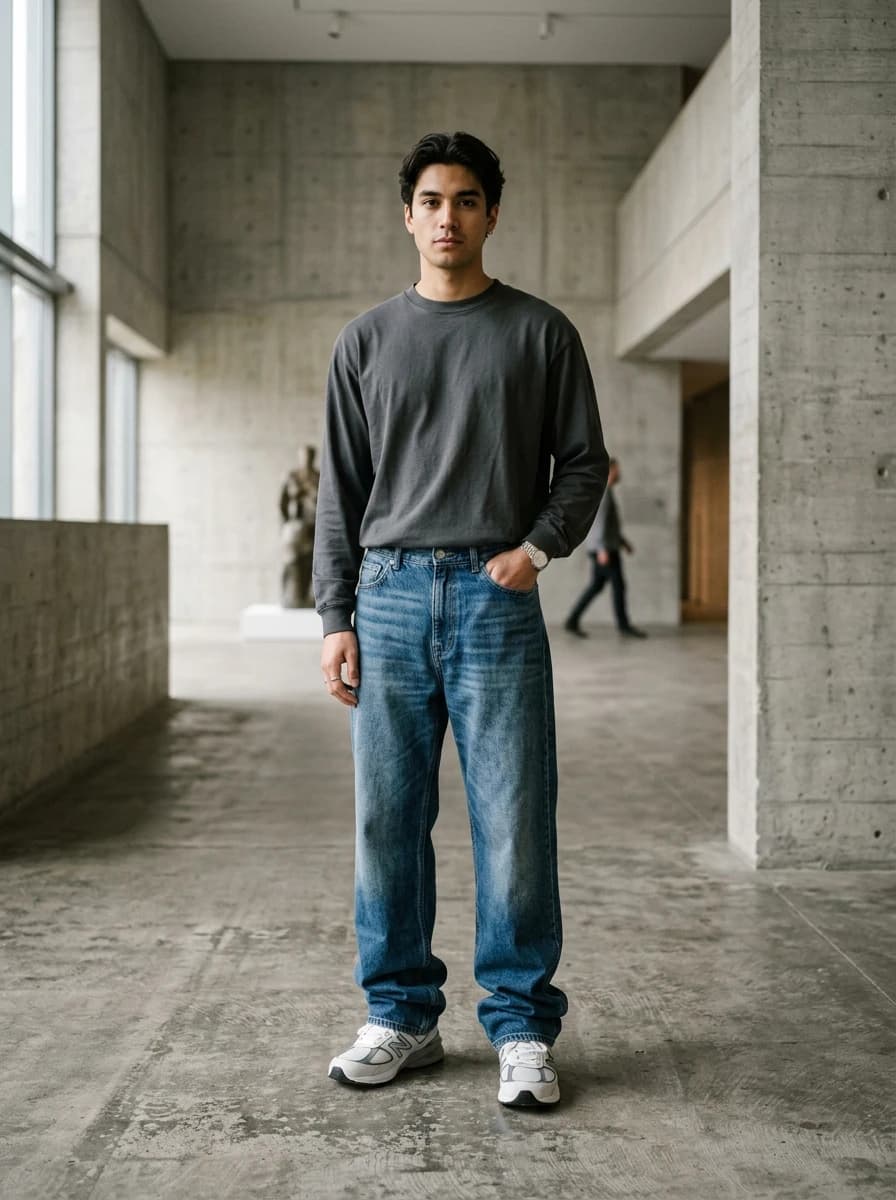 FORM Look 08 — Everyday Heavy Stacking Denim