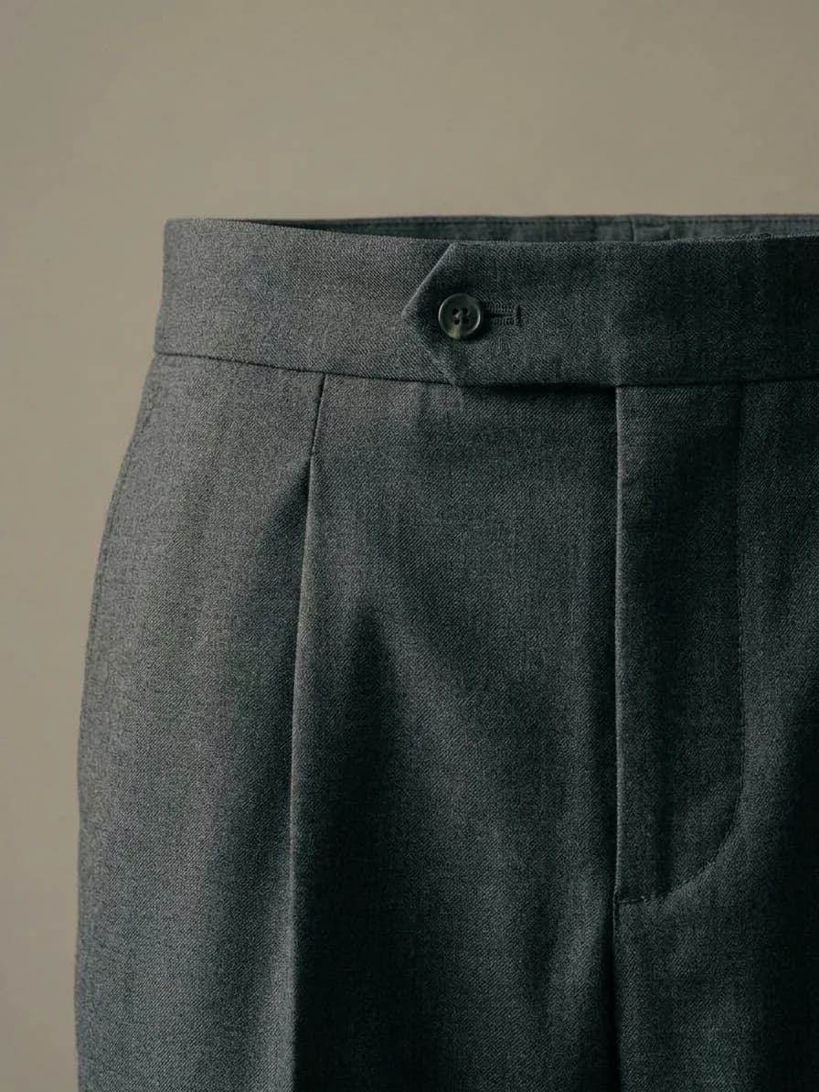 P07 Wide Tailored Trouser - Pleat Architecture and Drape