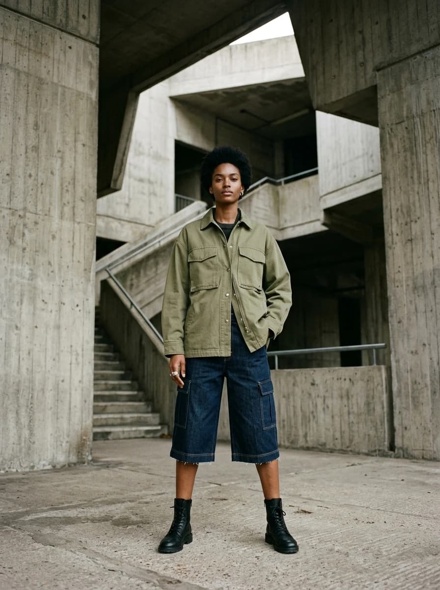 FORM DROP 001 Outerwear and Jorts Campaign Editorial